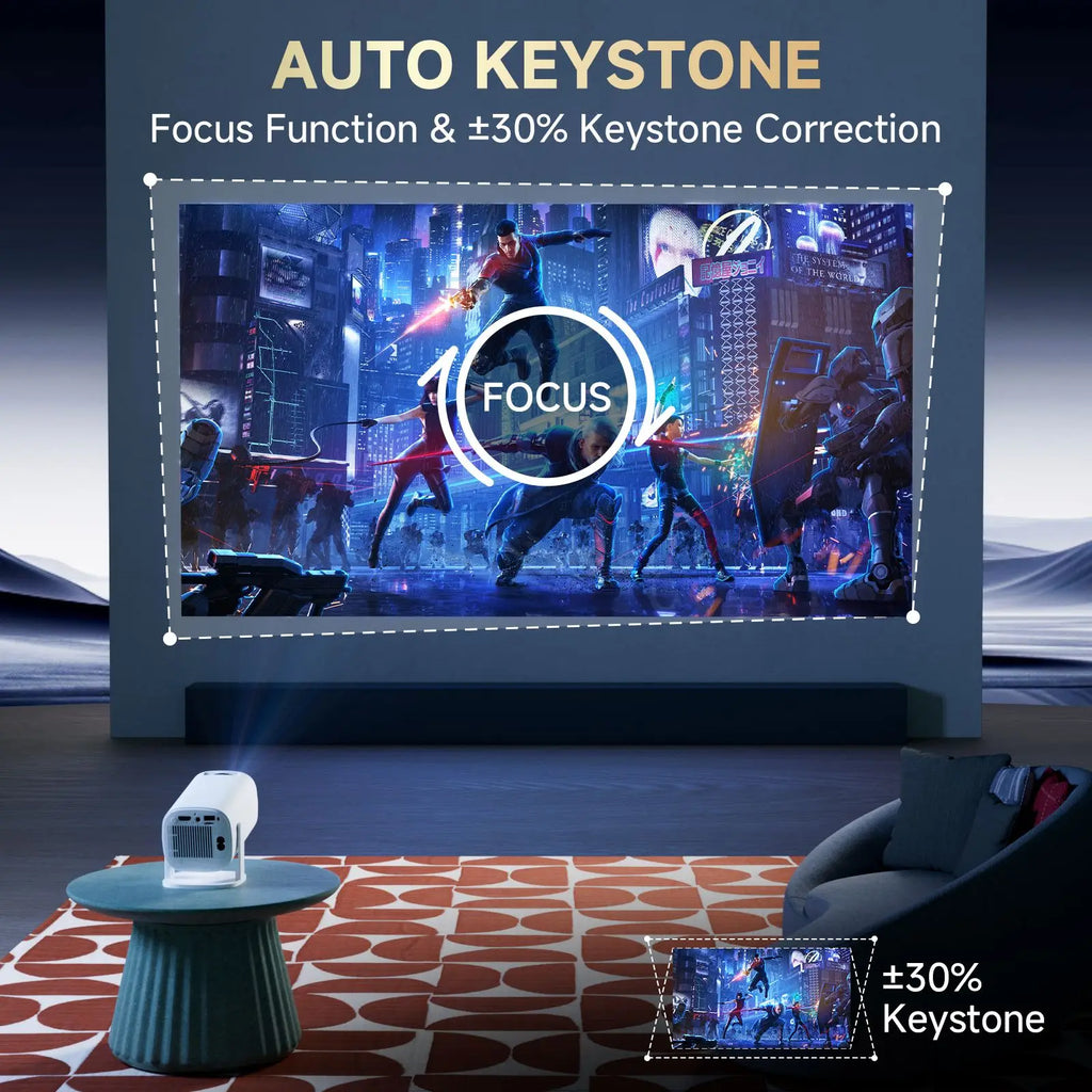 NNEOBA Smart Mini Portable Projector