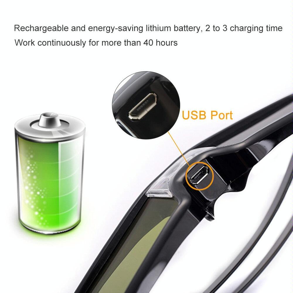 NNEIDS 3D Active Glasses For Projectors - Universal-2